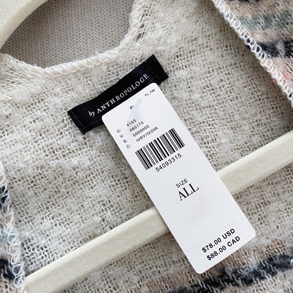 Anthropologie Fringe Oversized Wrap - Picture 4 of 4